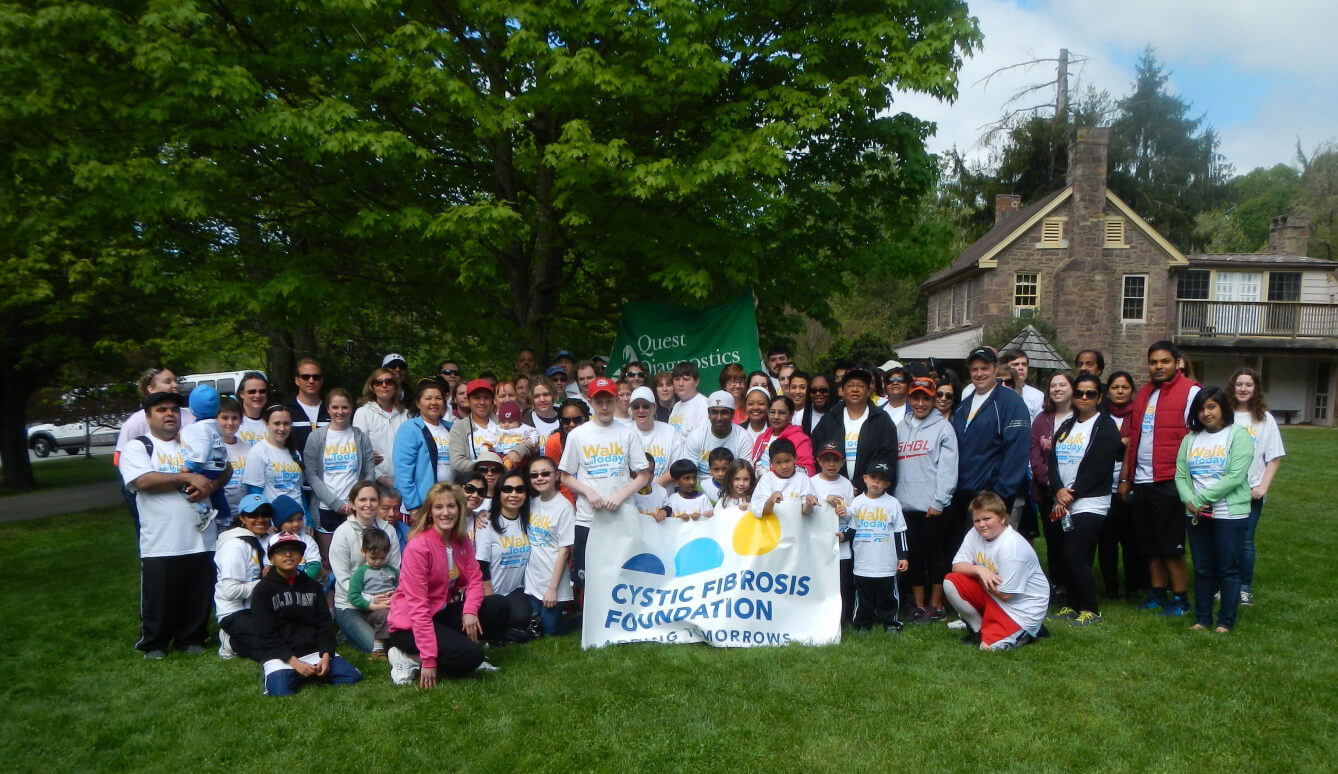 Lisa Pike-Buchanan, of Quest Diagnostics in Chantilly, VA, led a team of 100 co-workers and family members at a local CF Great Strides event (supporting the CF Foundation) at Ellanor C Lawrence Park in May, 2013.